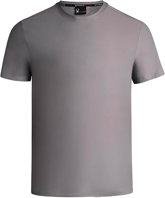 Spyder Mens Athletic Shirts - Active Performance Short Sleeve Dry Fit Workout Shirts for Men