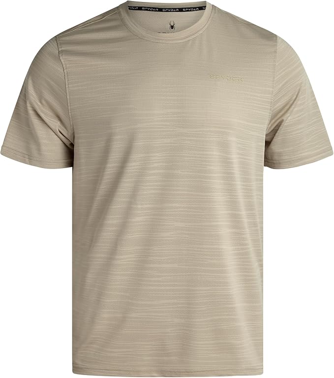 Spyder Mens T Shirt - Athletic Performance Short Sleeve Running Workout Tee
